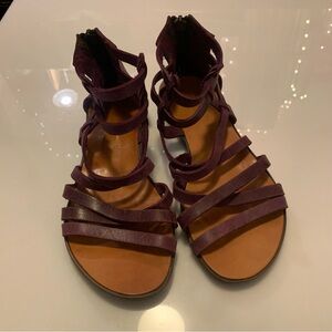 Purple Strappy Sandals